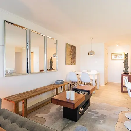 Vitacura Zen 2Br W/ Parking, Wifi, Gym & Mall